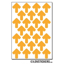 200 Flèches 1,5 cm - Gommette Deco - Repositionnable