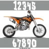 2 Numeros - Font 006 - Nombre adhesif Racing Moto Quad VTT