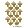 120 Flèches 2 cm - Gommette Deco - Repositionnable