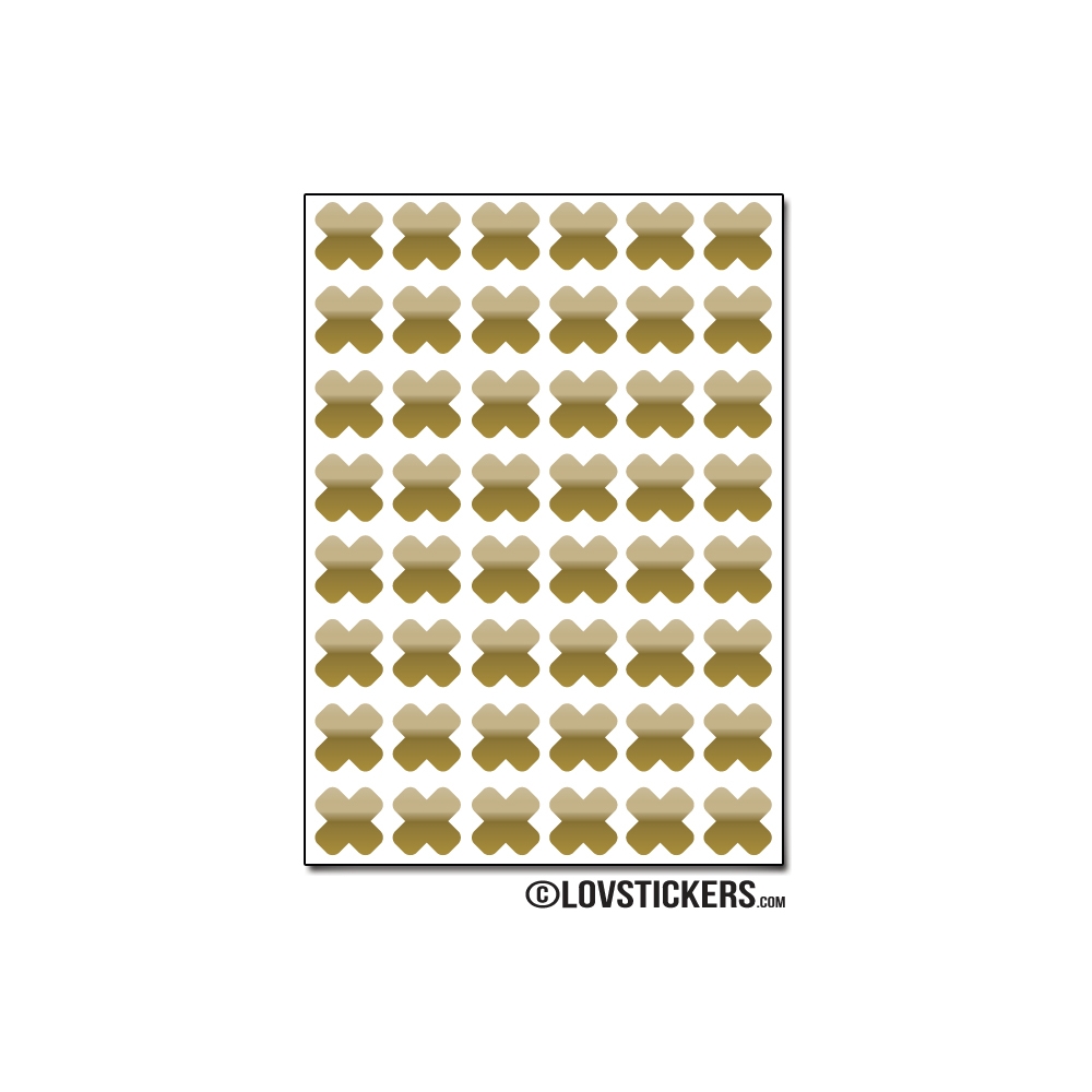 384 Croix 1 cm - Gommette Deco - Repositionnable