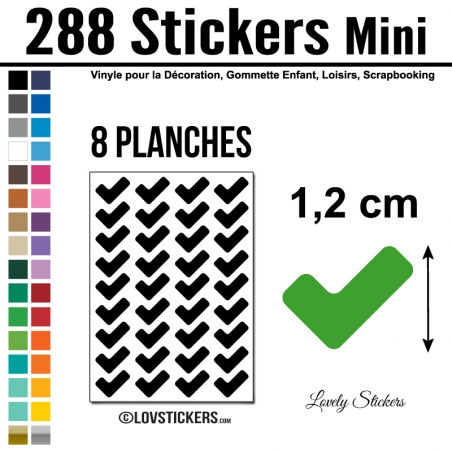 360 Validation 1 cm - Gommette Deco - Repositionnable