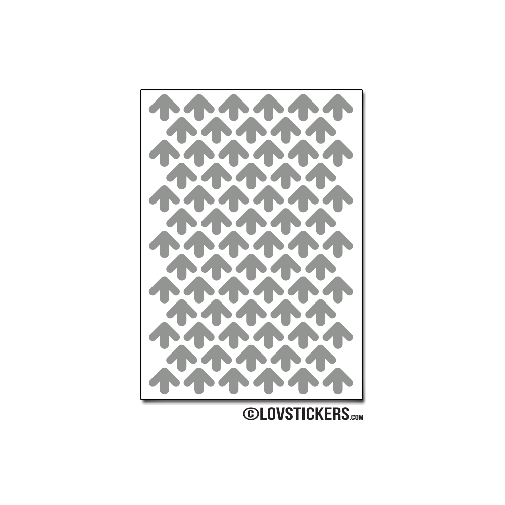 576 Flèches 1 cm - Motif 5 - Gommette Deco Repositionnable