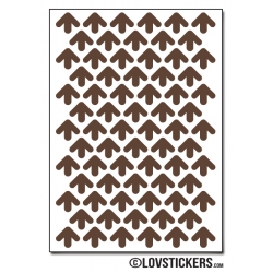 576 Flèches 1 cm - Motif 5 - Gommette Deco Repositionnable