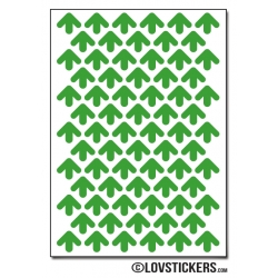 576 Flèches 1 cm - Motif 5 - Gommette Deco Repositionnable