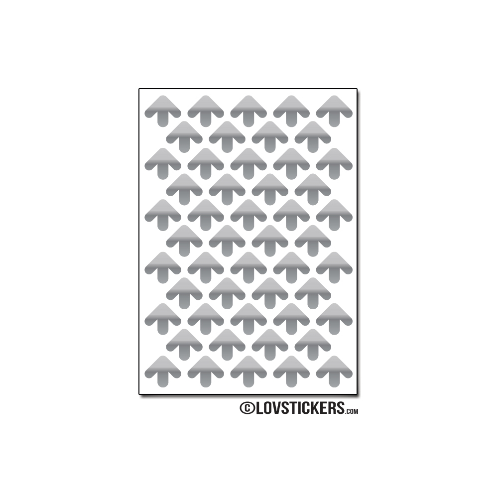 576 Flèches 1 cm - Motif 5 - Gommette Deco Repositionnable