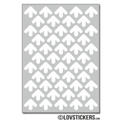 576 Flèches 1 cm - Motif 5 - Gommette Deco Repositionnable