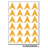 432 Flèches 1,5 cm - Motif 6 - Gommette Deco Repositionnable