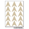 432 Flèches 2 cm - Motif 6 - Gommette Deco Repositionnable