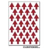256 Flèches 1,2 cm - Gommette Deco - Repositionnable