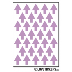 256 Flèches 1,2 cm - Gommette Deco - Repositionnable
