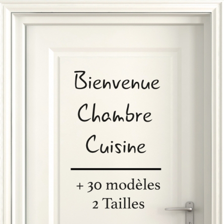 Sticker Porte pour la Maison - Typographie 05 Sticker Porte pour la Maison - Typographie 05