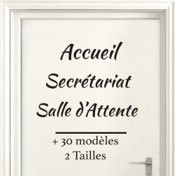 Sticker Porte pour Professionnel - Typographie 01