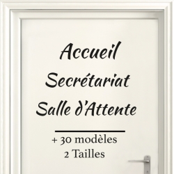 Sticker Porte pour Professionnel - Typographie 01