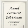 Sticker Porte pour Professionnel - Typographie 01