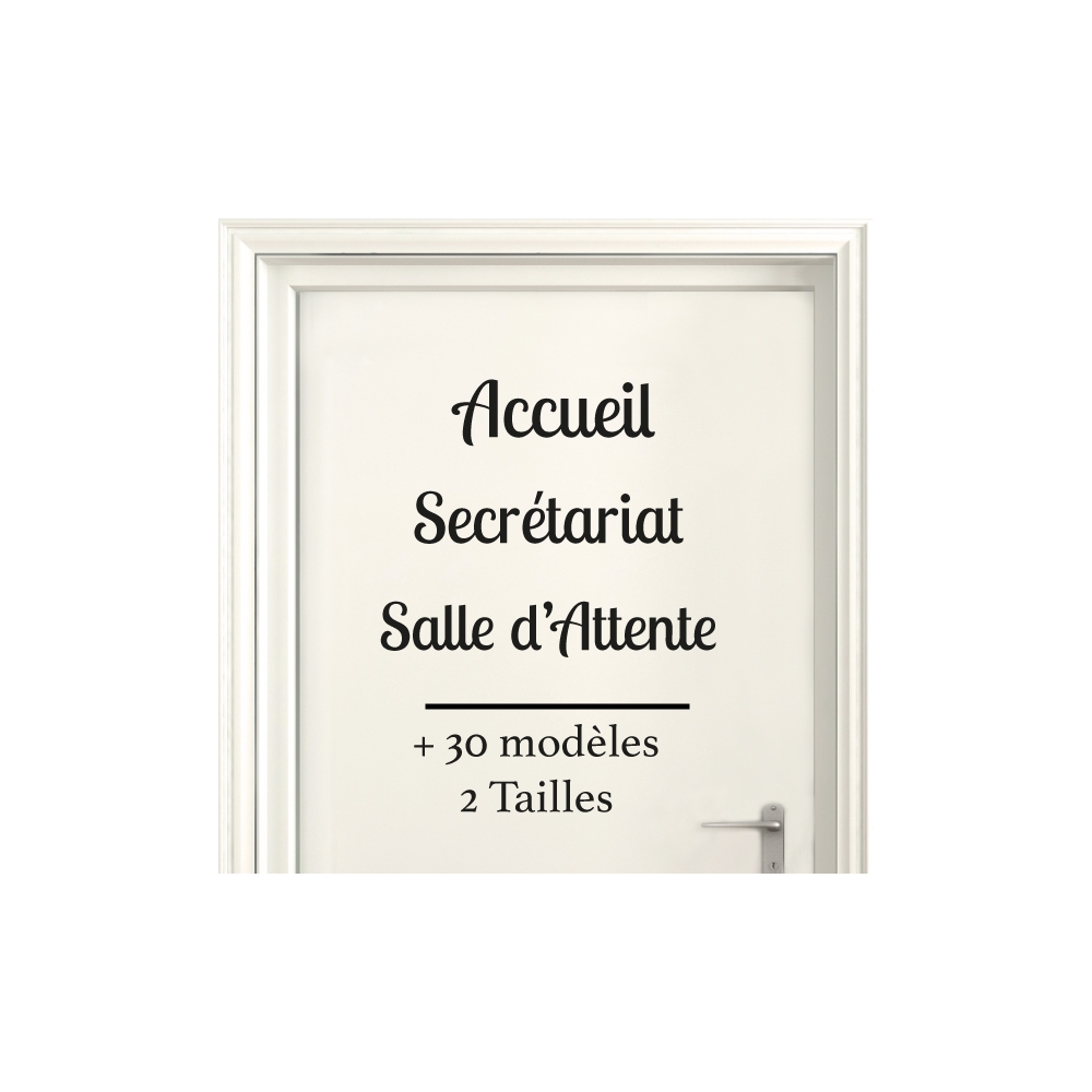 Sticker Porte pour Professionnel  - Typographie 02