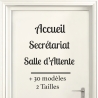 Sticker Porte pour Professionnel  - Typographie 02