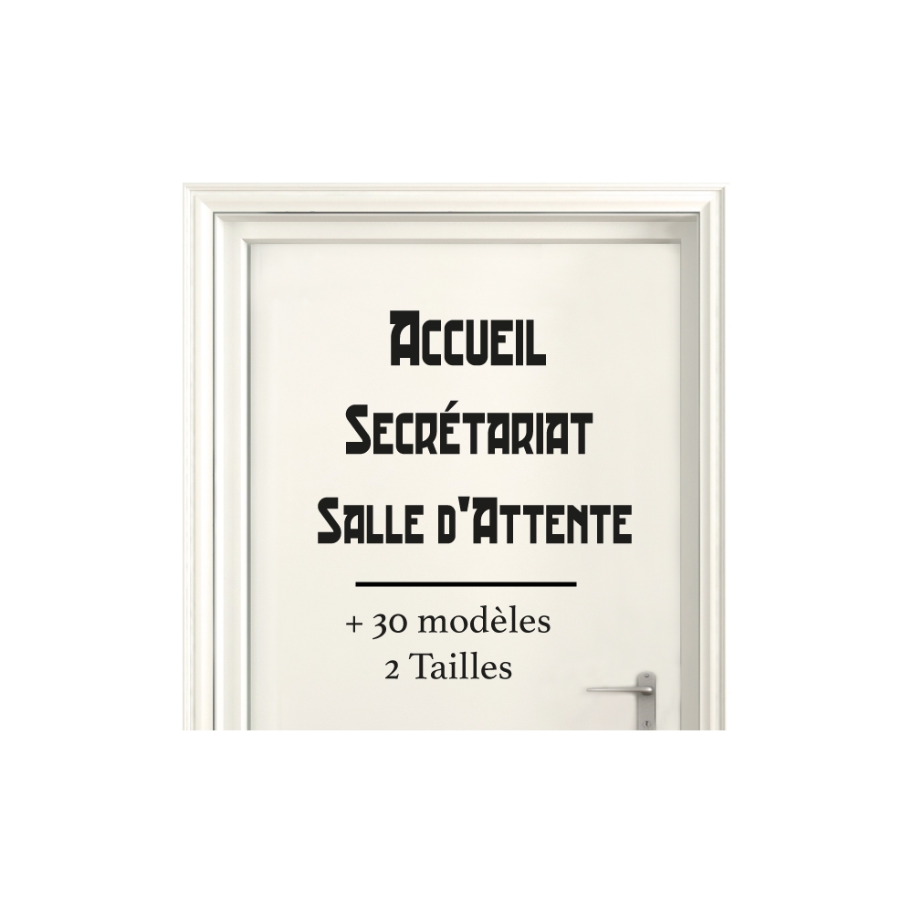 Sticker Porte pour Professionnel - Typographie 03