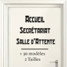 Sticker Porte pour Professionnel - Typographie 03