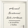 Sticker Porte pour Professionnel - Typographie 04