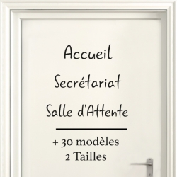 Sticker Porte pour Professionnel - Typographie 05