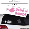 Sticker Bébé à Bord poussin - Sécurité enfant voiture