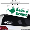 Sticker Bébé à Bord poussin - Sécurité enfant voiture