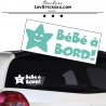 Sticker Bébé à Bord etoile - Sécurité enfant voiture