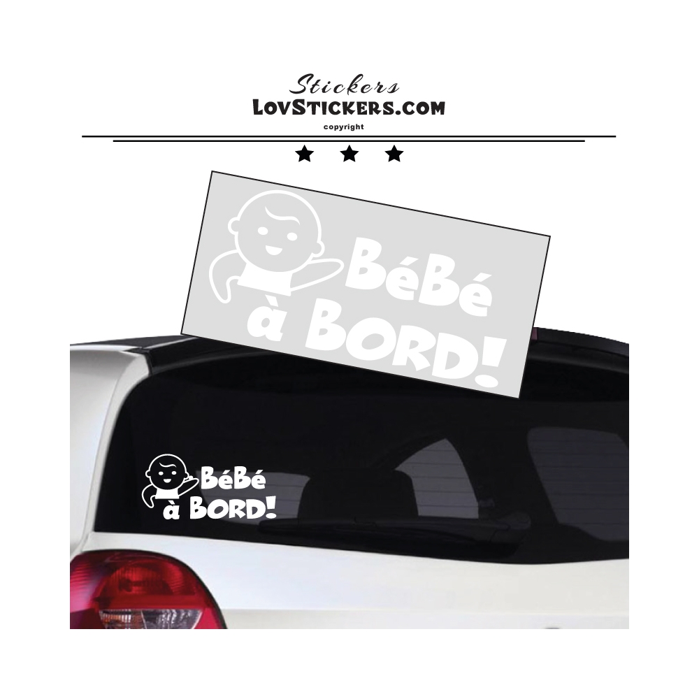 Sticker Bébé à Bord! - Bébé - Sécurité enfant voiture