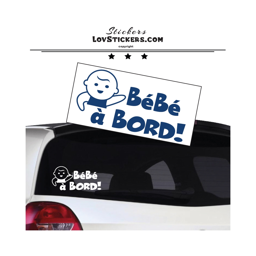 Sticker Bébé à Bord! - Bébé - Sécurité enfant voiture