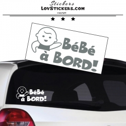 Sticker Bébé à Bord! - Bébé - Sécurité enfant voiture