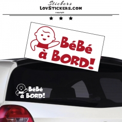 Sticker Bébé à Bord! - Bébé - Sécurité enfant voiture