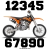 2 Numeros - Font 009 - Nombre adhesif Racing Moto Quad VTT