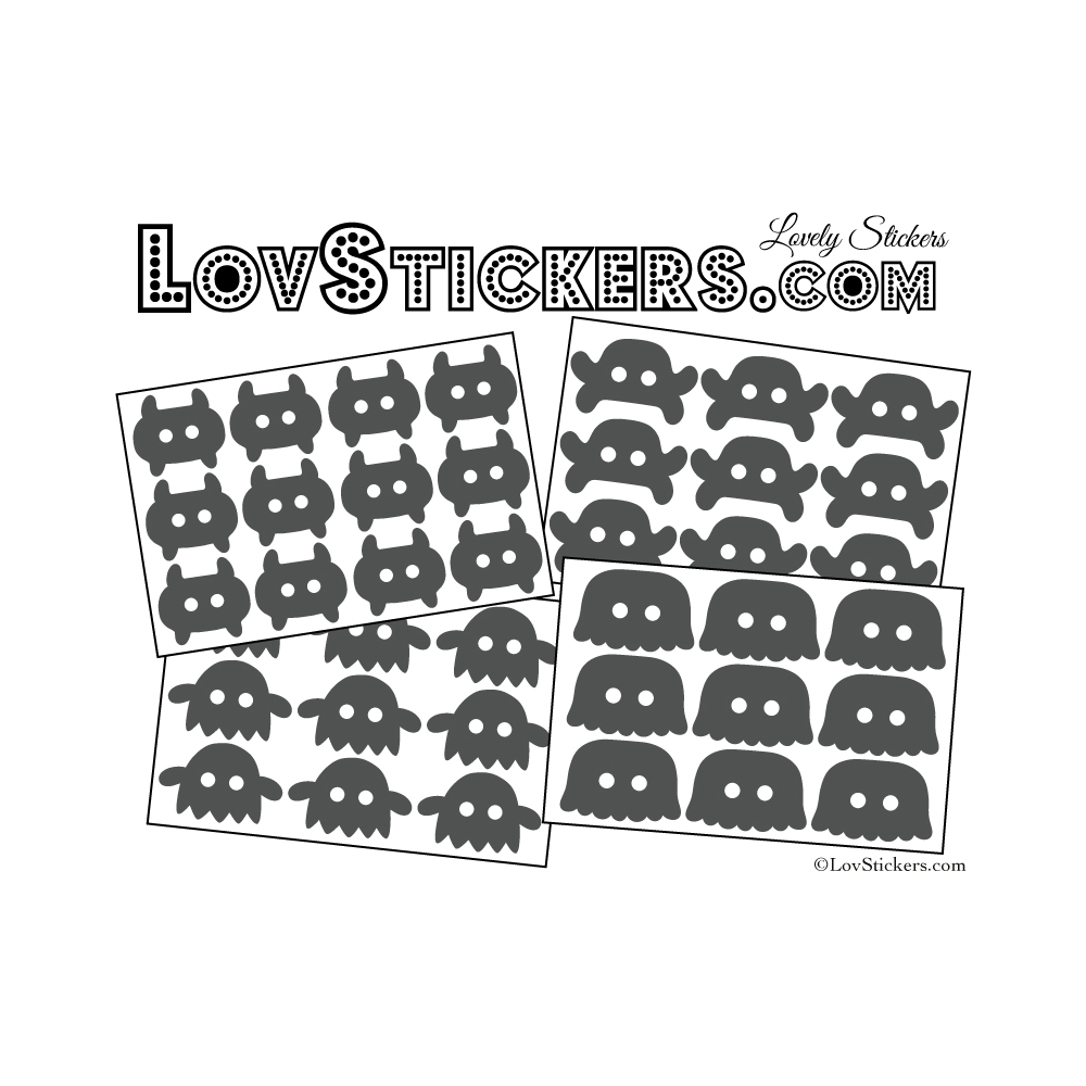 48 Monstres Gentils 3 à 5 cm - Serie 02 48 Monstres Gentils 3 à 5 cm - Serie 02