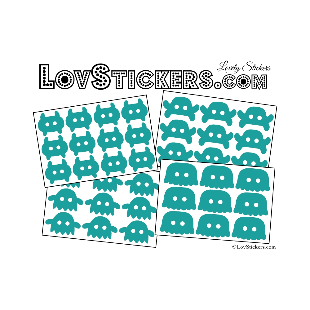 48 Monstres Gentils 3 à 5 cm - Serie 02 48 Monstres Gentils 3 à 5 cm - Serie 02