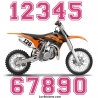 2 Numeros - Font 010 - Nombre adhesif Racing Moto Quad VTT