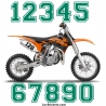 2 Numeros - Font 010 - Nombre adhesif Racing Moto Quad VTT