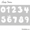 Stickers Chiffres - 10 Numeros Fantaisies pour enfants