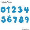 Stickers Chiffres - 10 Numeros Fantaisies pour enfants