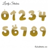 Stickers Chiffres - 10 Numeros Fantaisies pour enfants