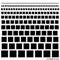 Stickers bandes de carrés