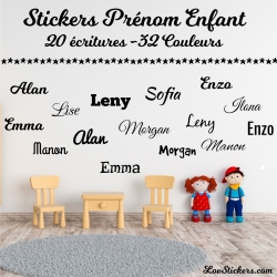 Stickers Mural Prénom à personnaliser