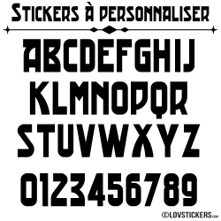 Caractères pour magasin