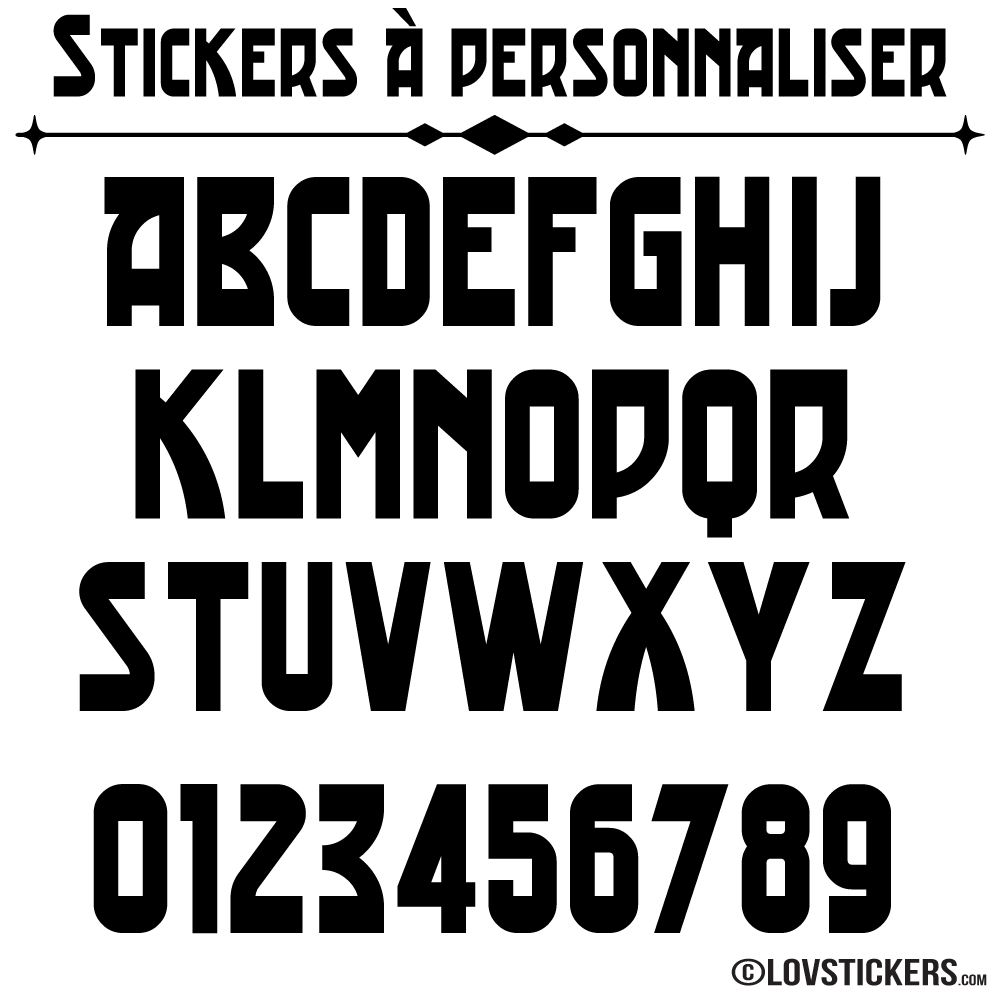 Caractères pour magasin