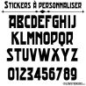 Caractères pour magasin