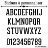 Stickers caractères adhesif - Autocollant voiture auto vitrine magasin