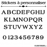 Caractère adhesif pour Publicité et affichage - Stickers Vinyle