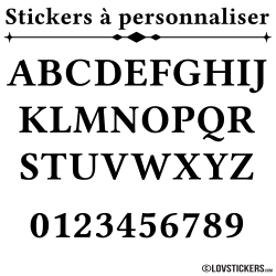 Lettres adhésives