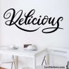 Stickers Calligraphie Delicious - Modèle No 01