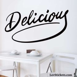 Stickers Calligraphie Delicious - Modèle No 02