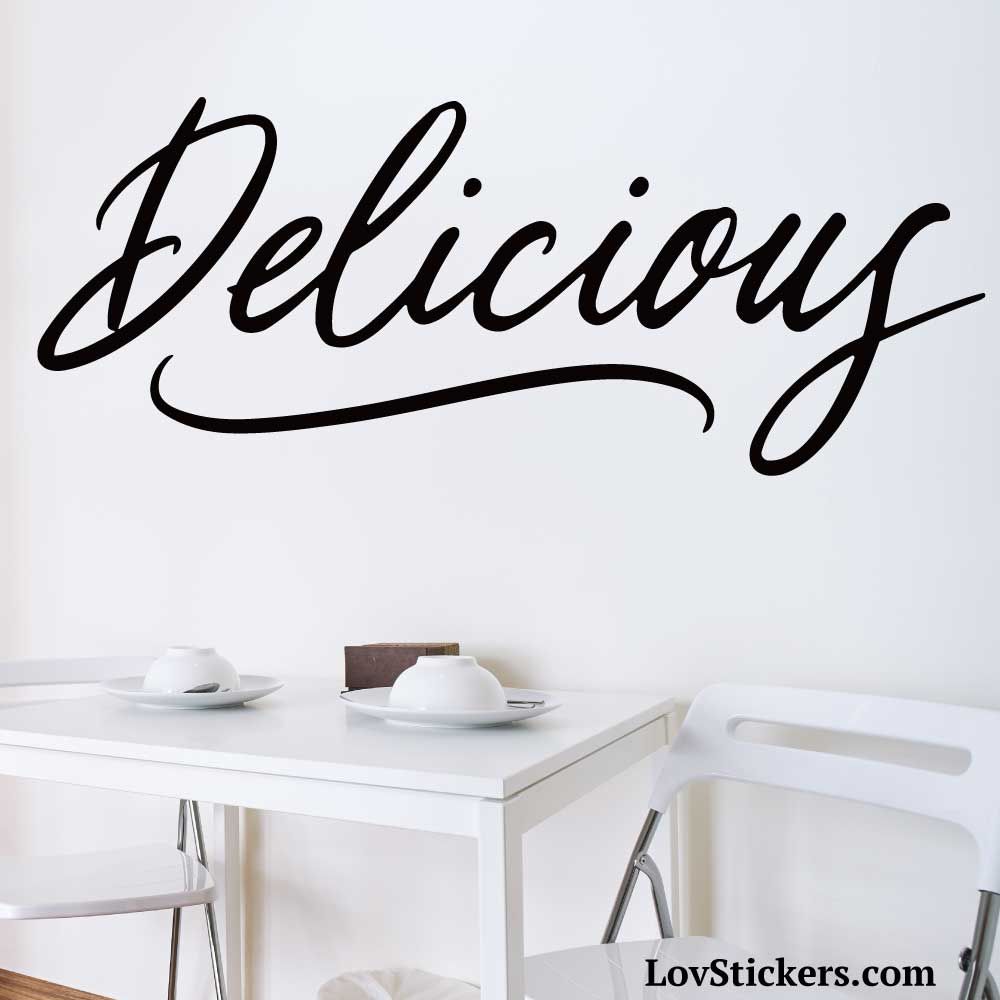 Stickers Calligraphie Delicious - Modèle No 03